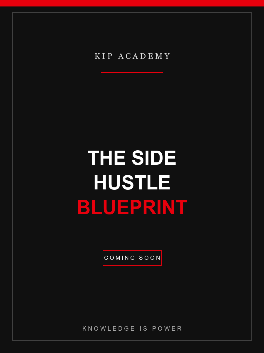 The Side Hustle Blueprint ebook cover